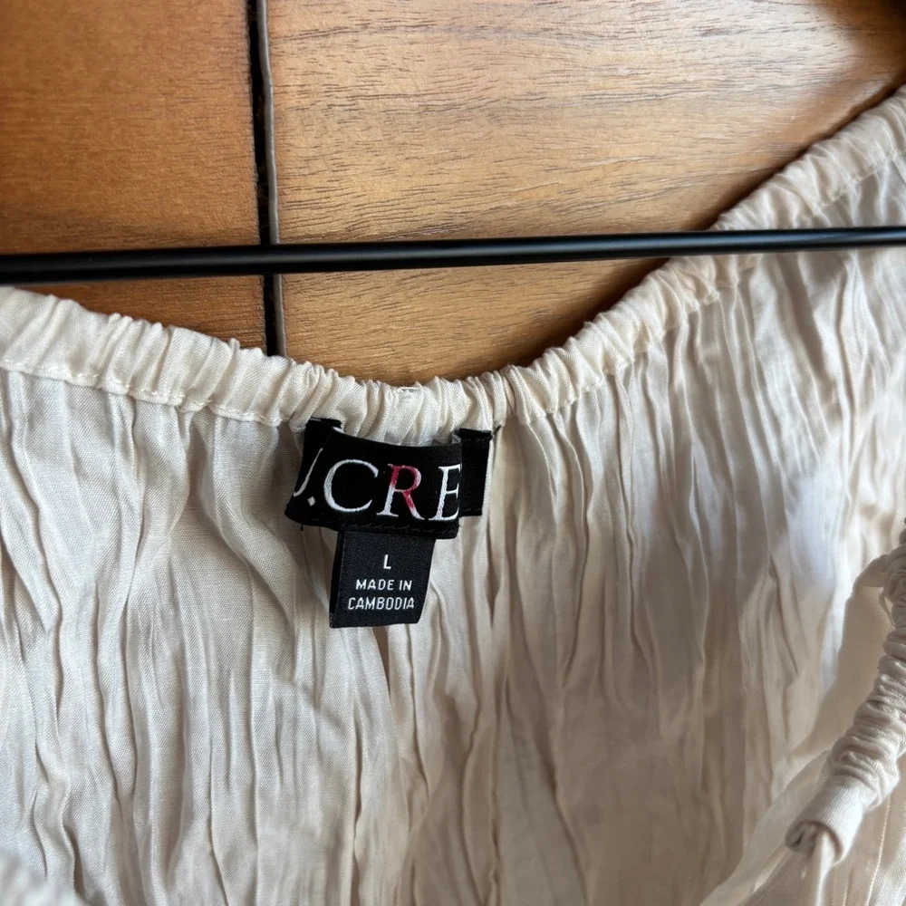 J. Crew Crinkled tank top, Size L